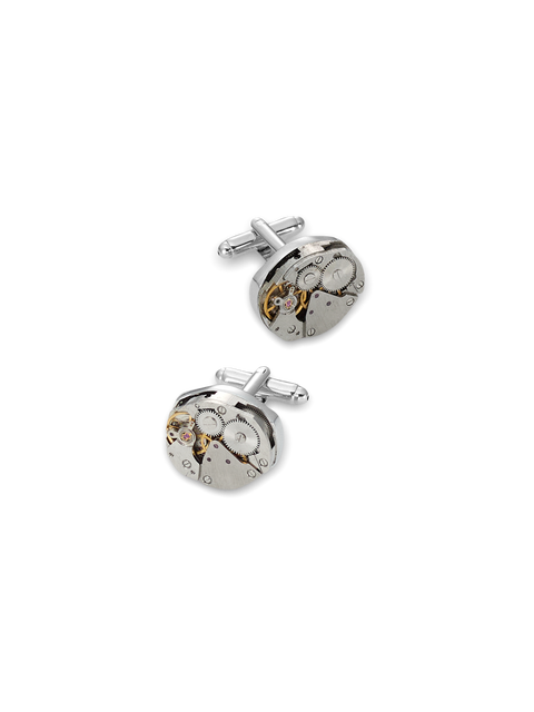 Oval Watch Movement Cufflinks