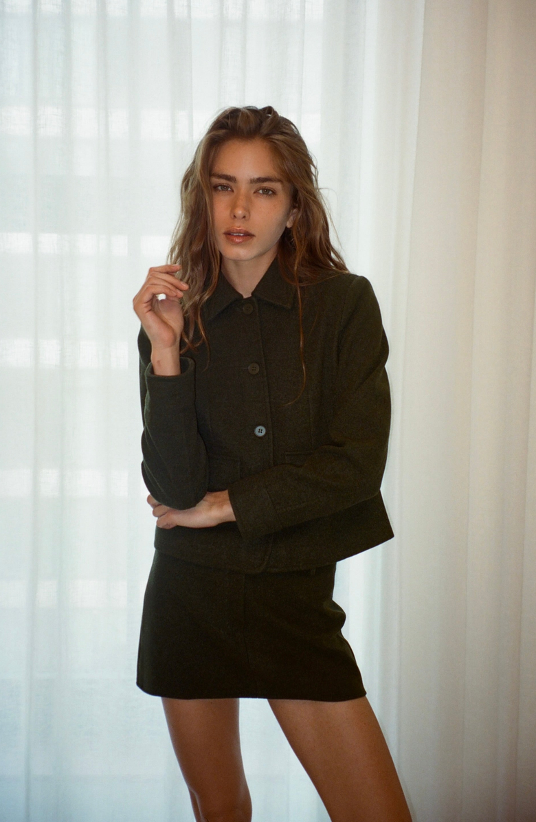 All My Love Daisy Jacket, Alternate, color, Pine