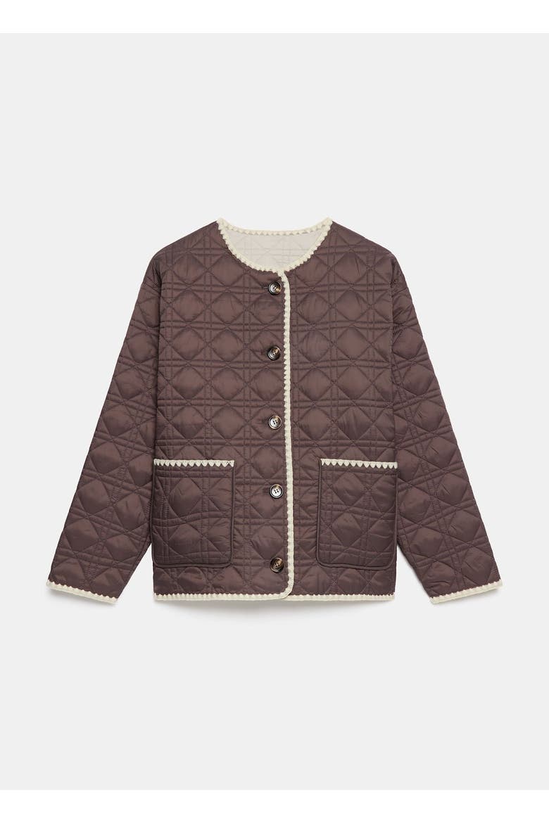 Reversible Quilted Jacket, Alternate, color, Brown