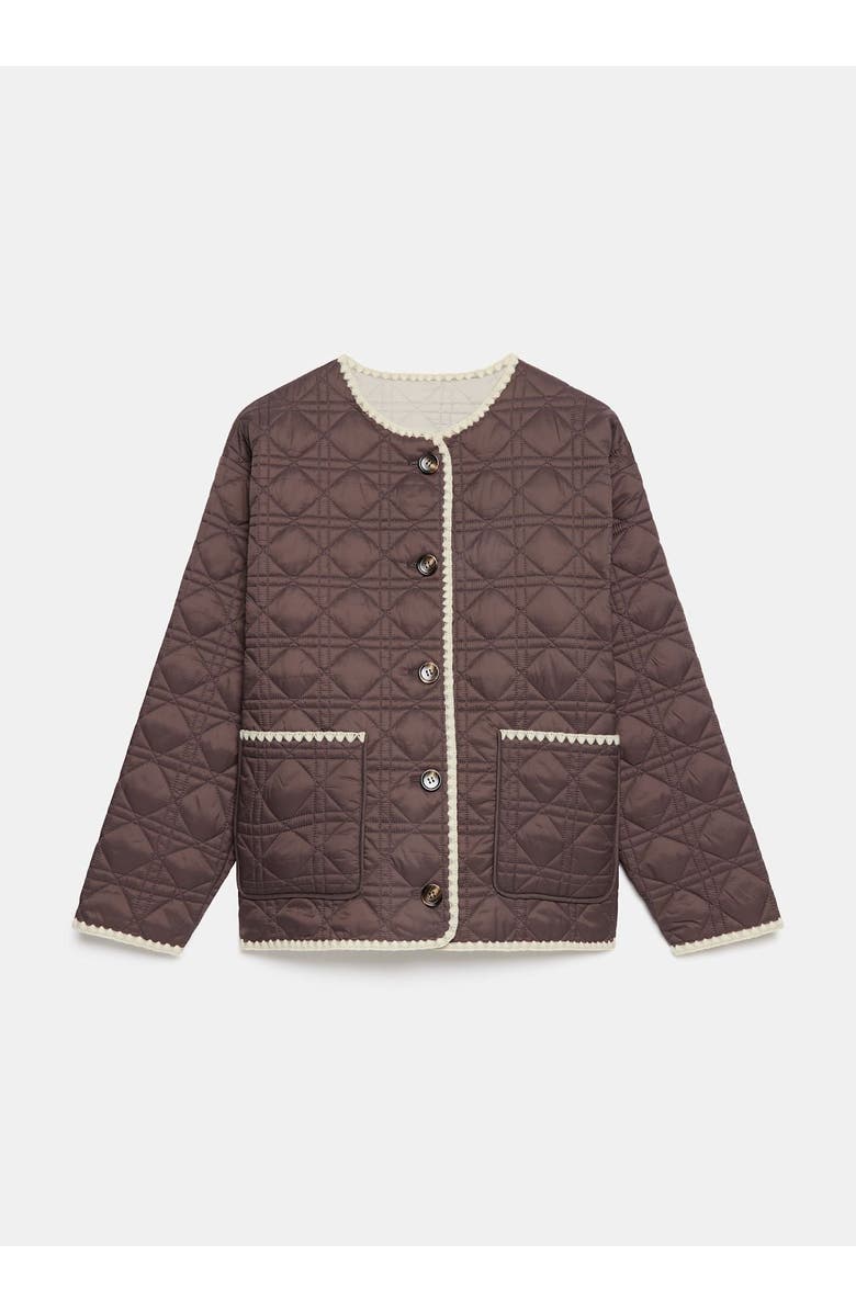 MINT VELVET Reversible Quilted Jacket, Alternate, color, Brown