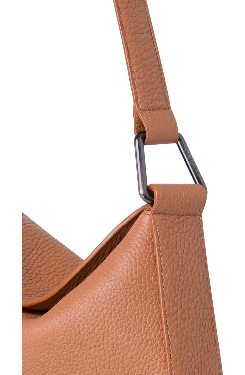 Akris Little Anna Leather Hobo Bag, Alternate, color, 126 Cuoio