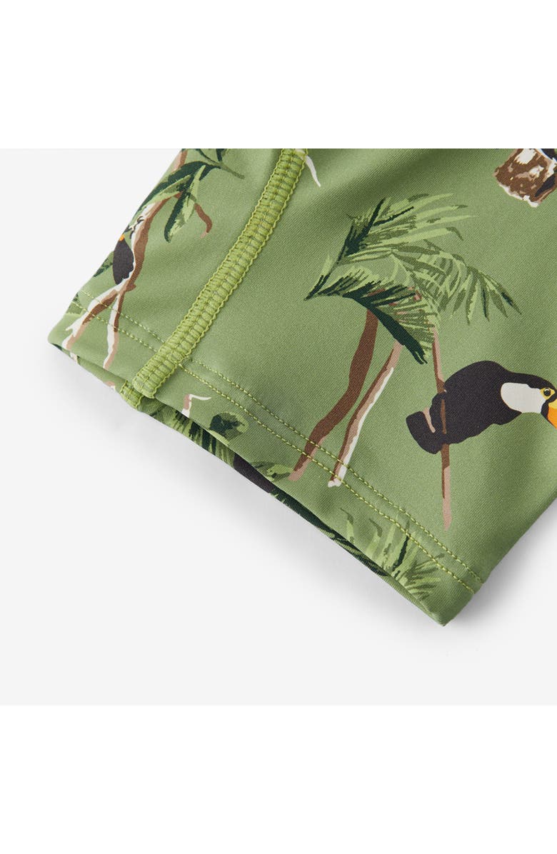 Milkbarn Zipper Shortall Swimsuit, Alternate, color, Toucan