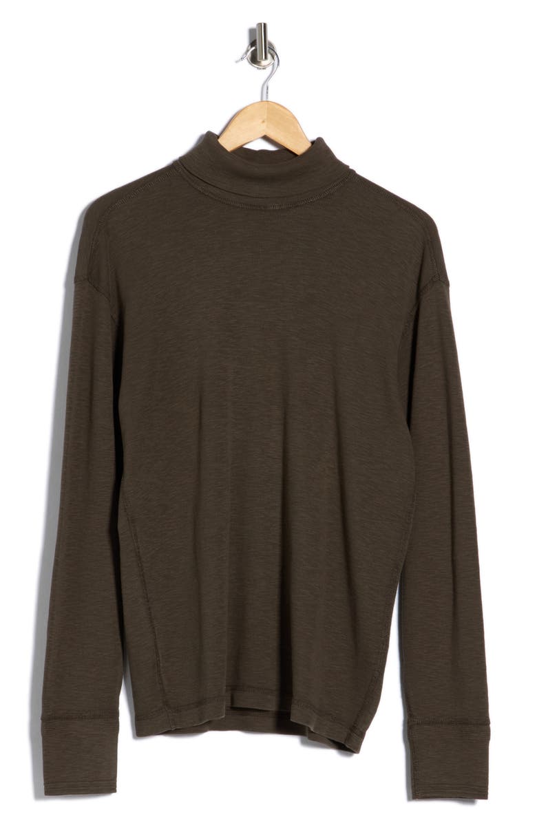 BUCK MASON Sidewinder Rib Turtleneck Top, Alternate, color, Basalt