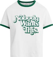 Favorite Daughter x 'Nobody Wants This' Contrast Binding Organic Cotton Graphic T-Shirt