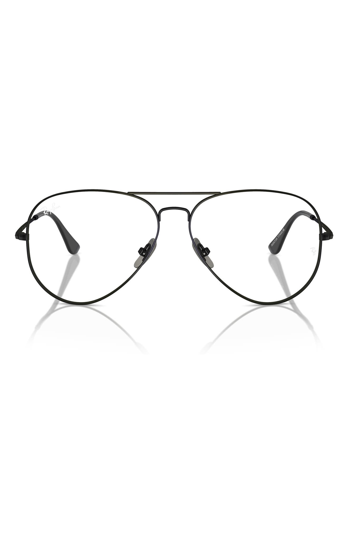 RX8789 58mm Aviator Optical Glasses