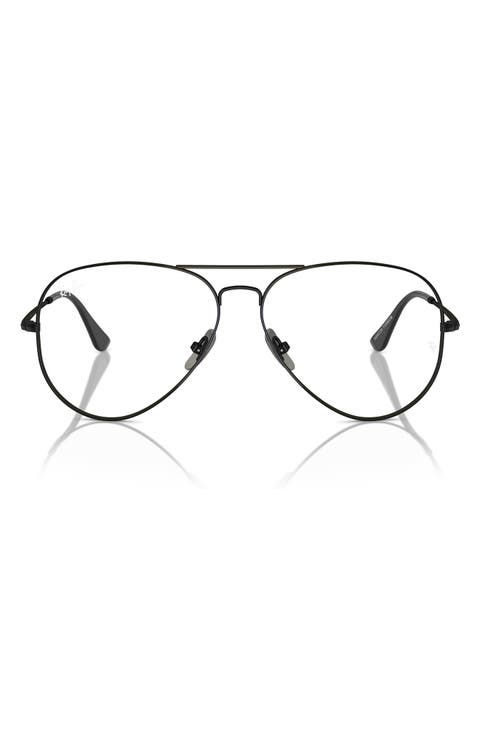 RX8789 58mm Aviator Optical Glasses