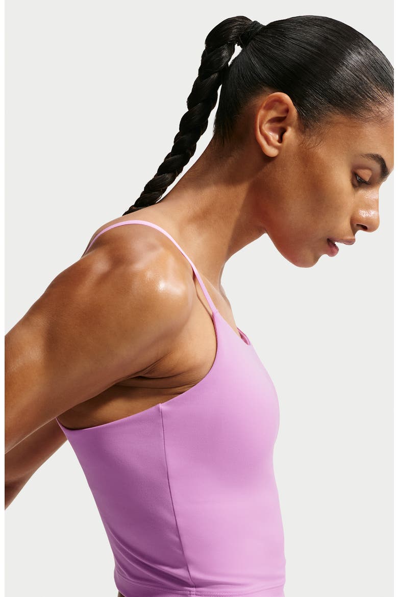 One Dri-FIT Camisole, Alternate, color, LIGHT MAGENTA/ WHITE