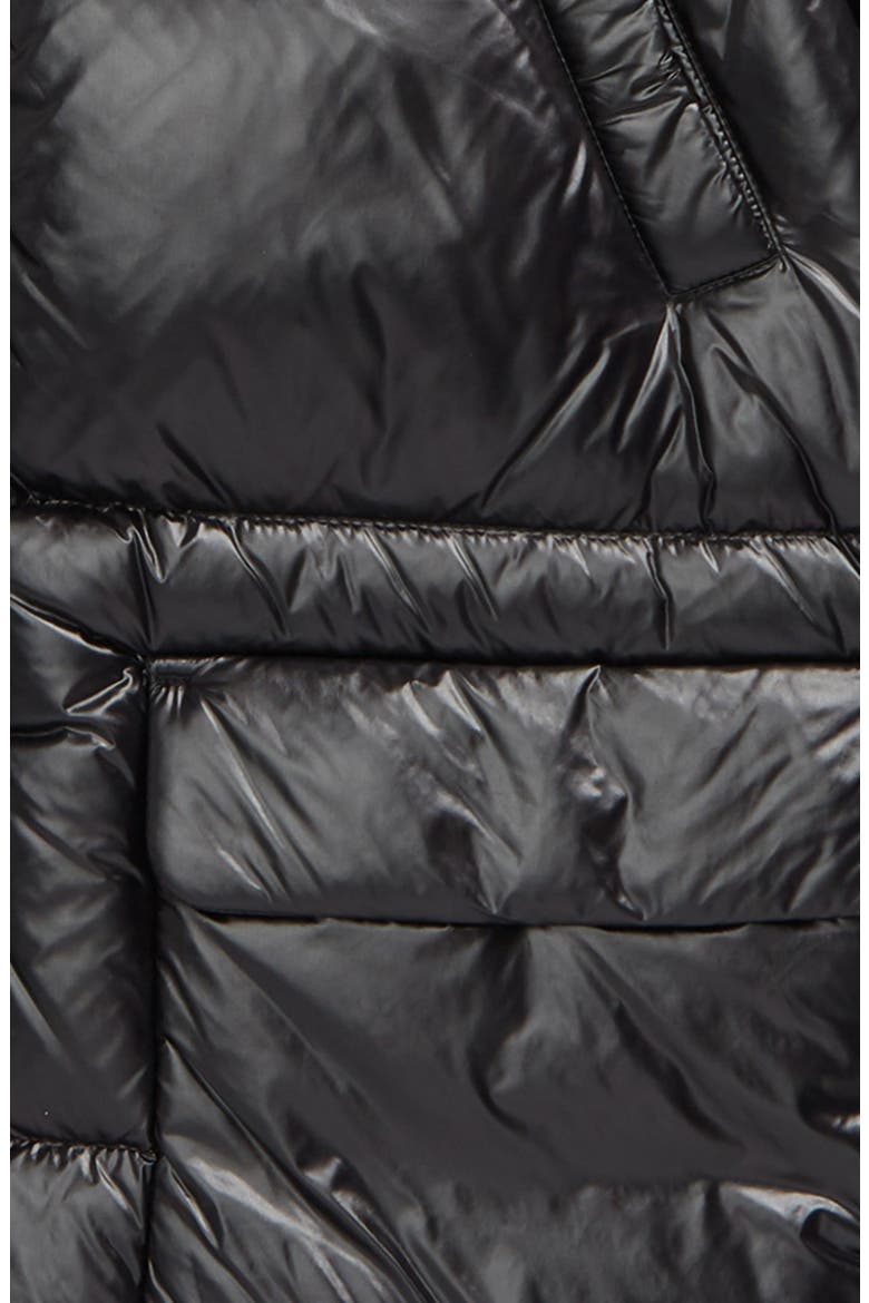 Kennie Down Hooded Puffer Coat, Alternate, color, BLACK