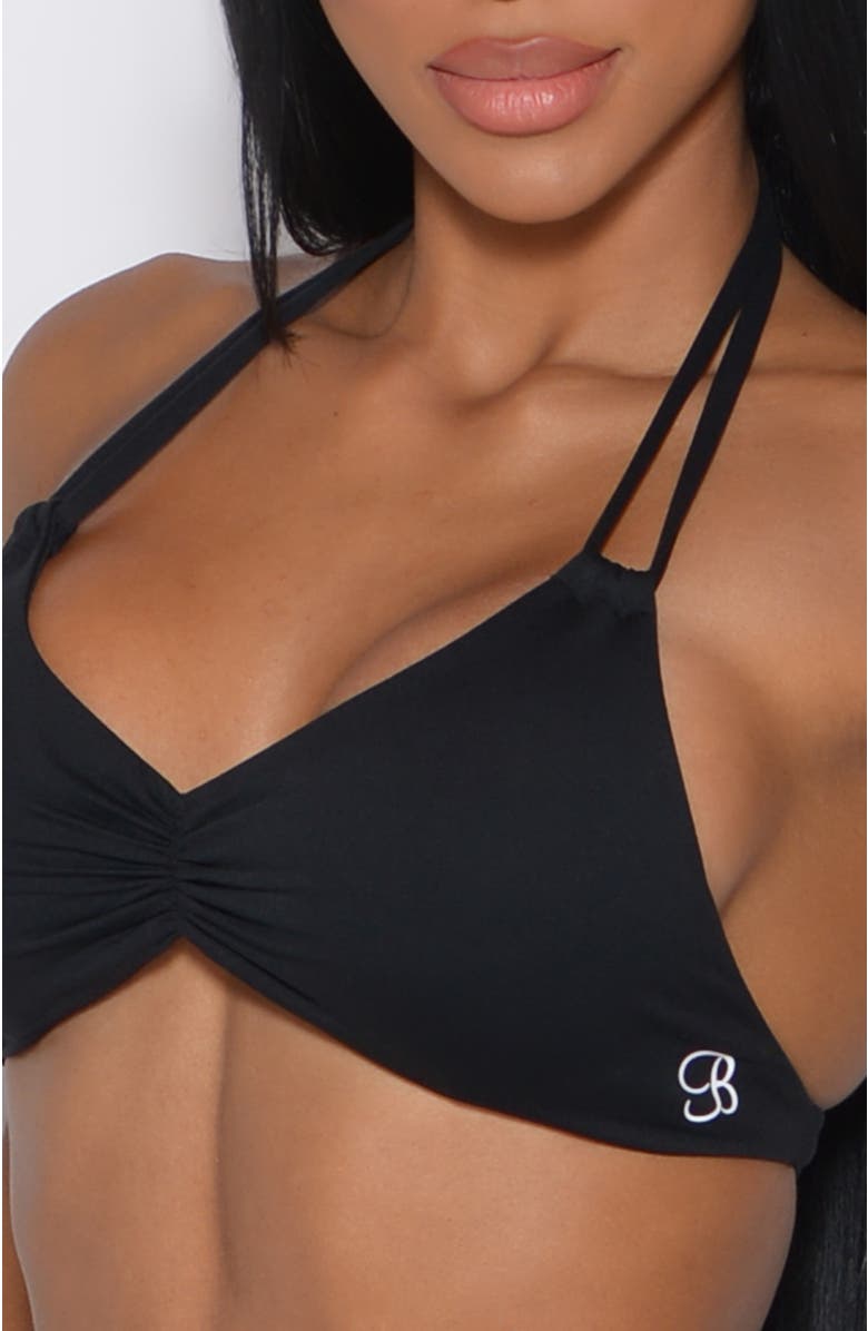 Bombshell Sportswear Butterfly Sports Bra, Alternate, color, Black