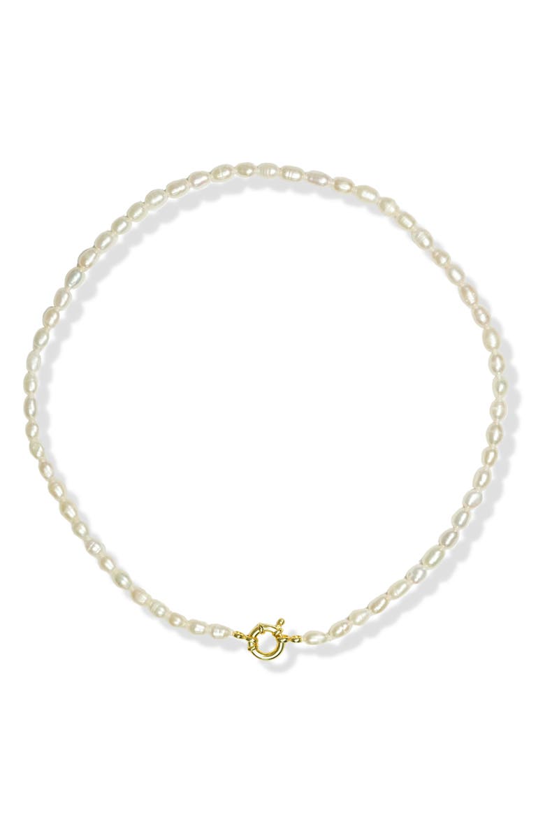 Argento Vivo Sterling Silver Freshwater Pearl Necklace, Main, color,