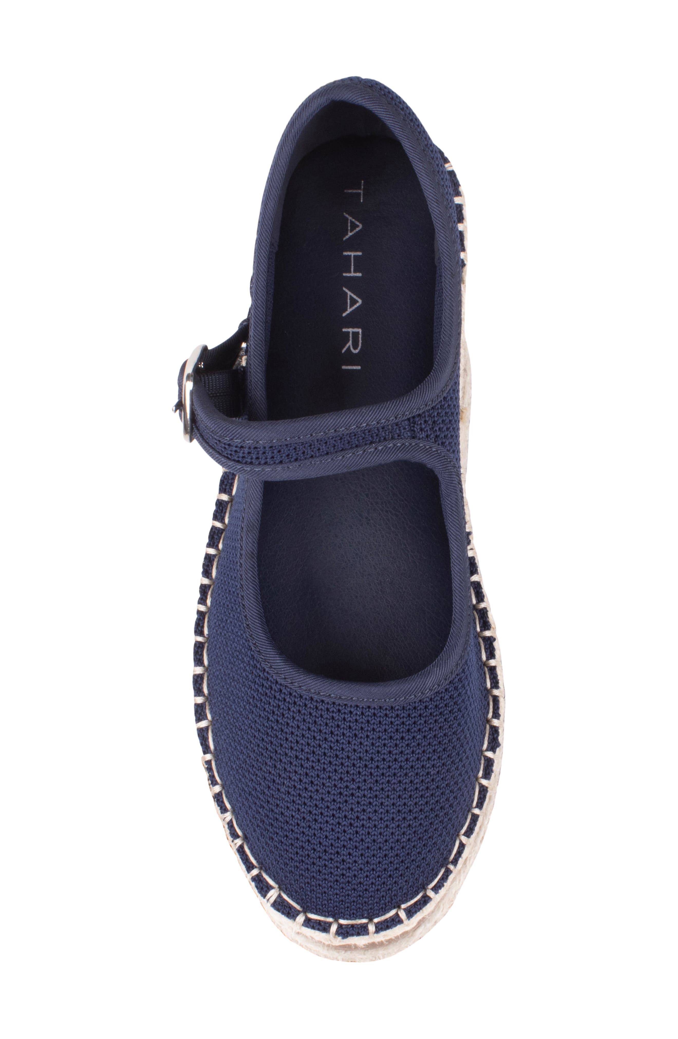 Willow Esapdrille Mary Jane Flat, Alternate, color, NAVY