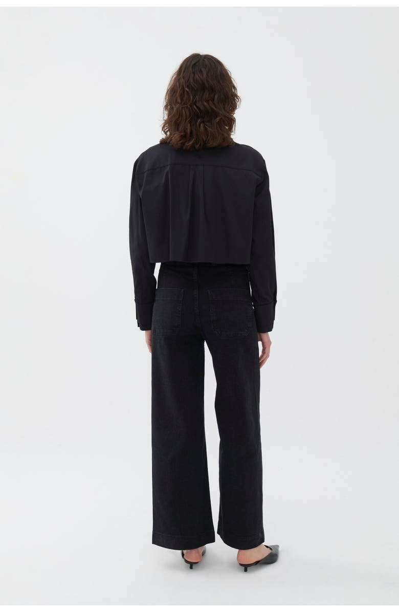 Nocturne High Waisted Wide Leg Jeans, Alternate, color,