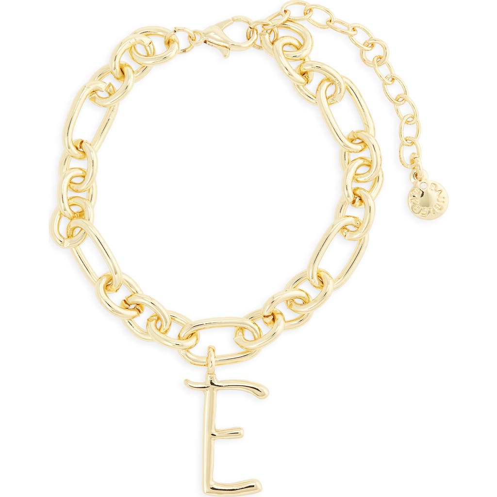 Baublebar Initial Charm Chain Braclet In Gold