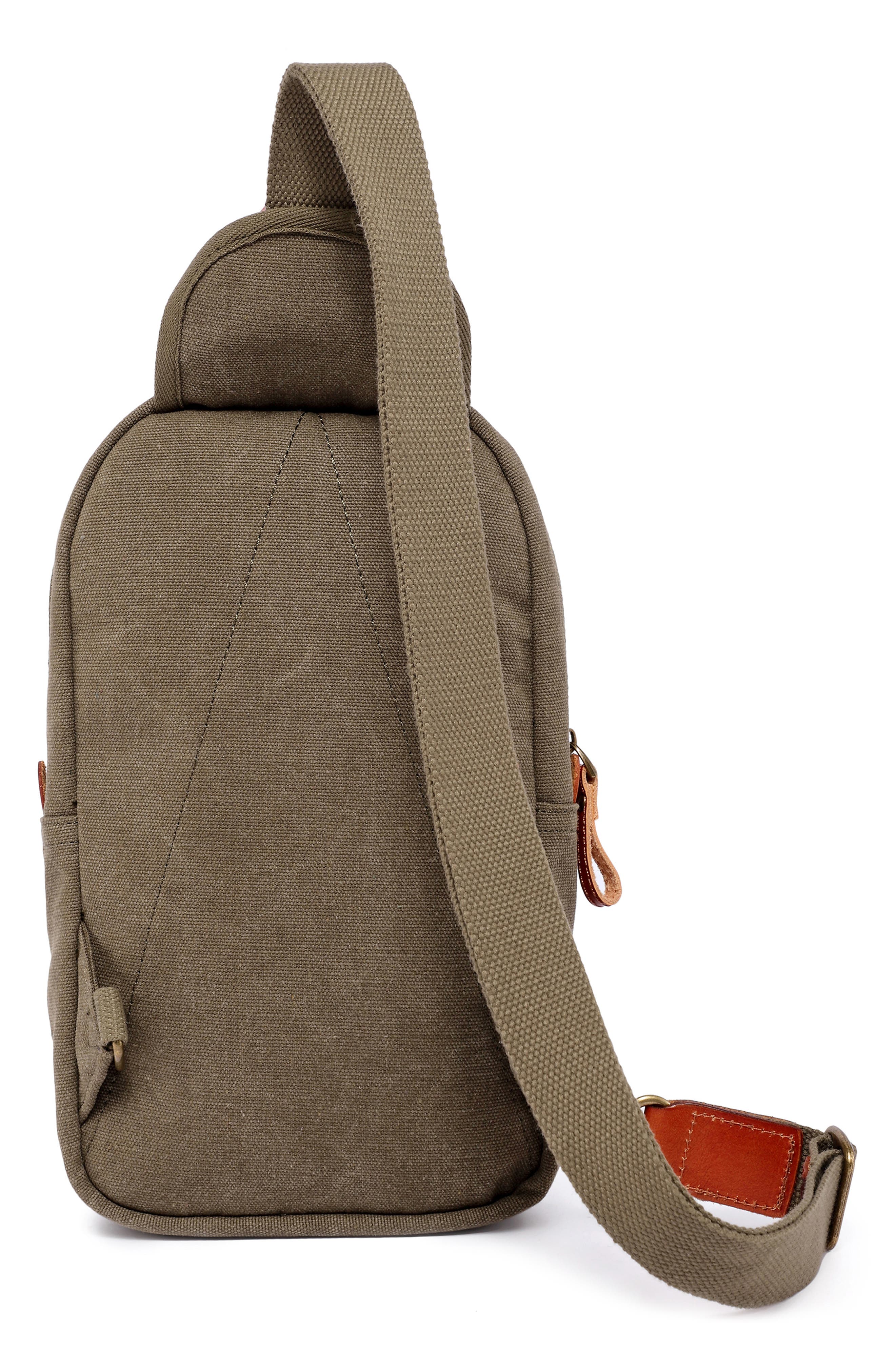 THE SAME DIRECTION Four Season Sling Bag, Alternate, color, Olive