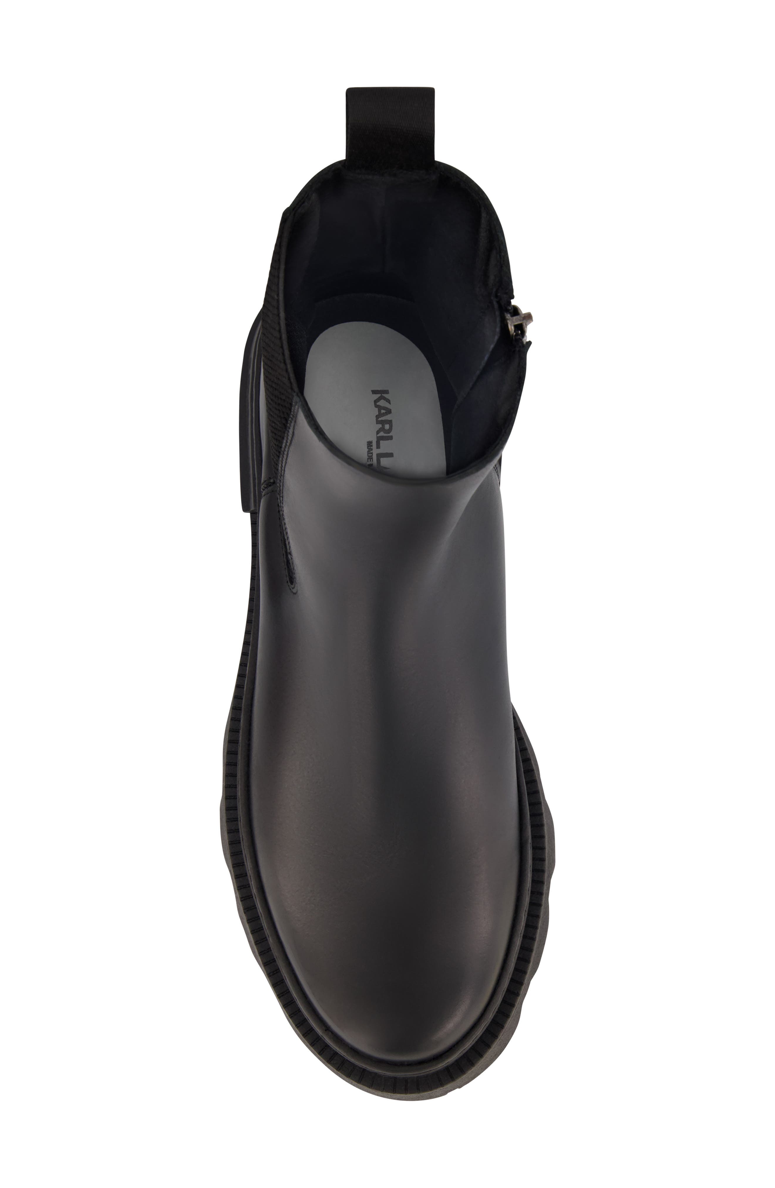KARL LAGERFELD PARIS Chelsea Boot, Alternate, color, Black