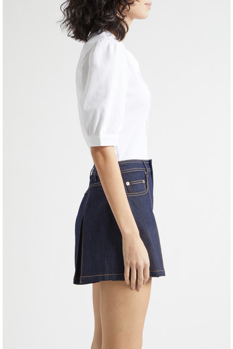 Junie Ruffle Rib Top, Alternate, color, WHITE/ WHITE
