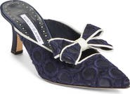 Manolo Blahnik Cicolu Pointed Toe Mule