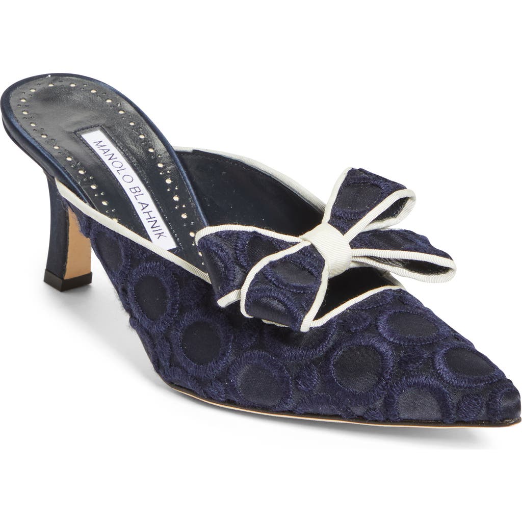 Manolo Blahnik Cicolu Pointed Toe Mule
