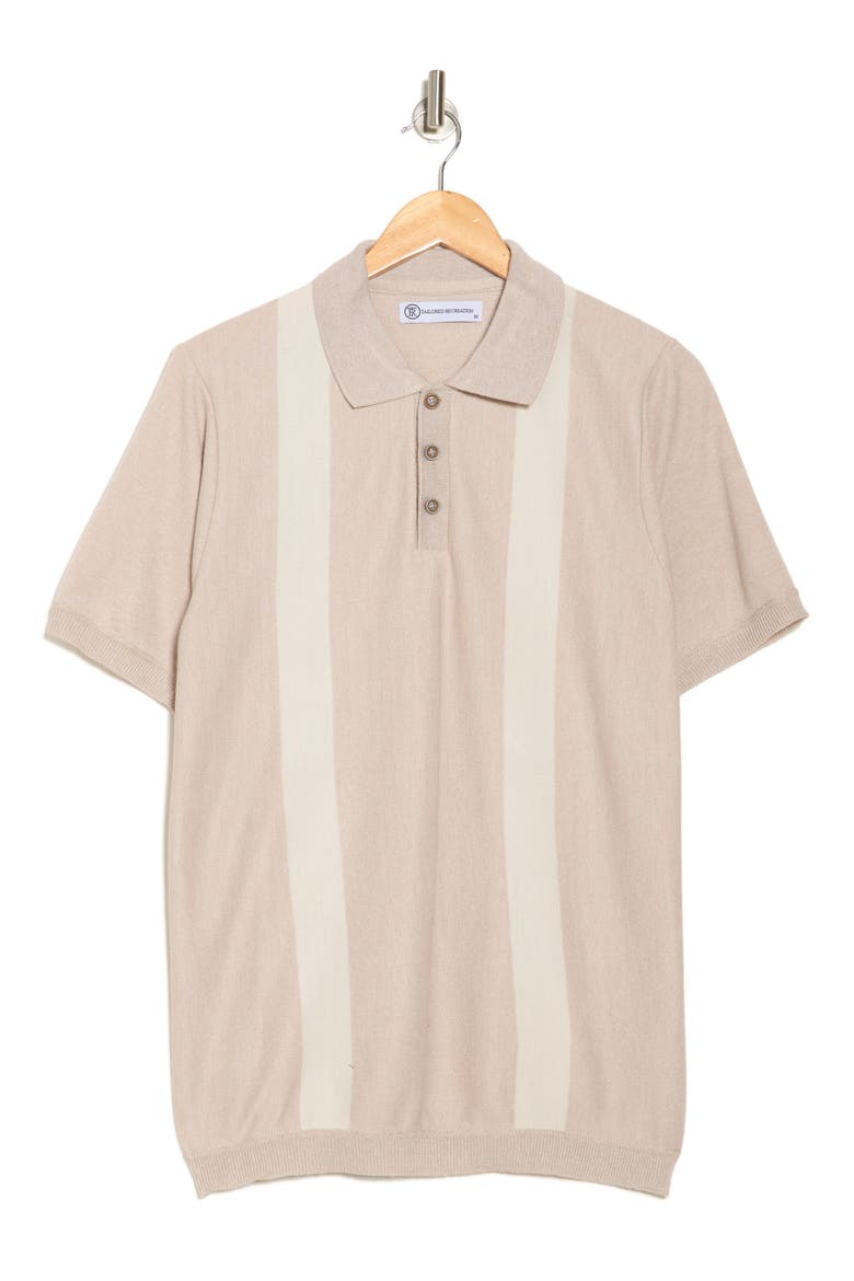 Slim Fit Sweater Knit Polo, Alternate, color, TAUPE