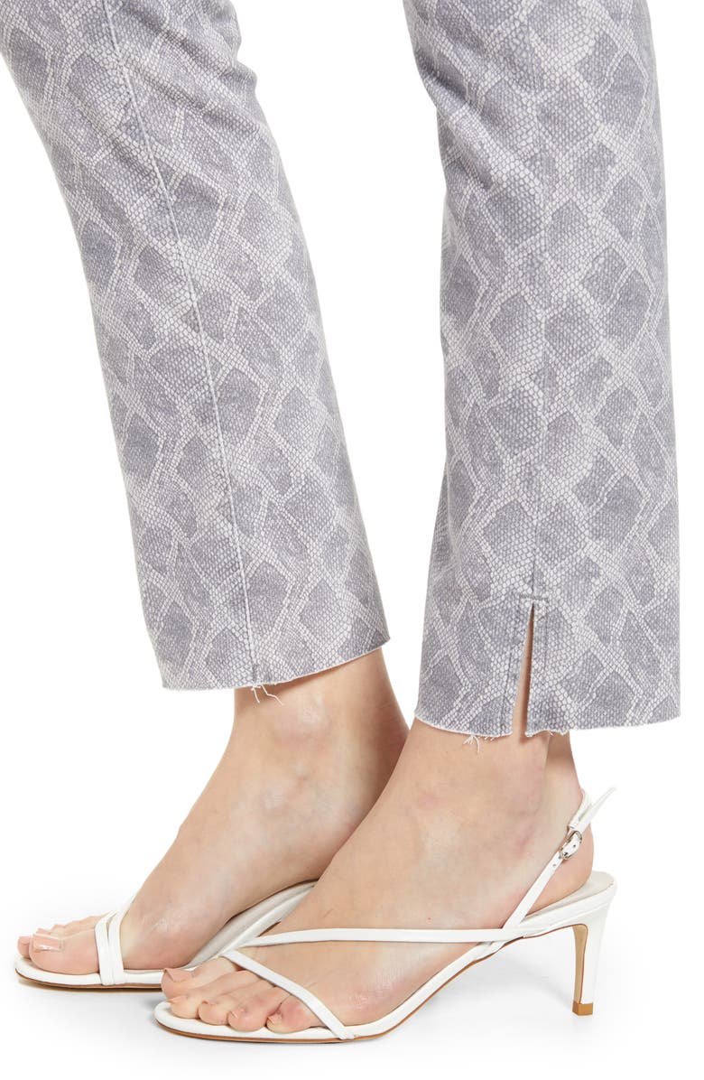 PAIGE Hoxton Snake Print High Waist Ankle Slim Jeans, Alternate, color,