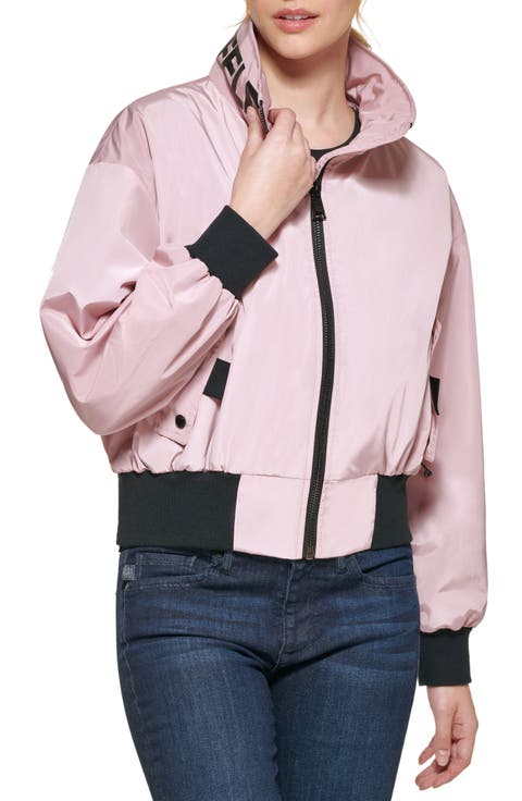Logo Collar Bomber Jacket