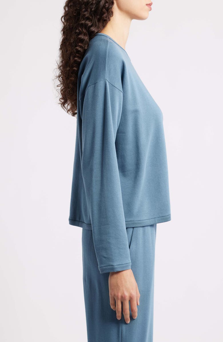 Eileen Fisher Boxy Terry Top, Alternate, color, Sea Spray