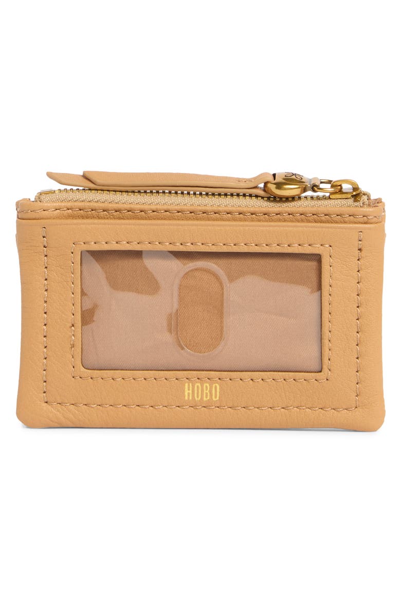 Lumen Leather Zip Card Case, Alternate, color, SANDSTORM