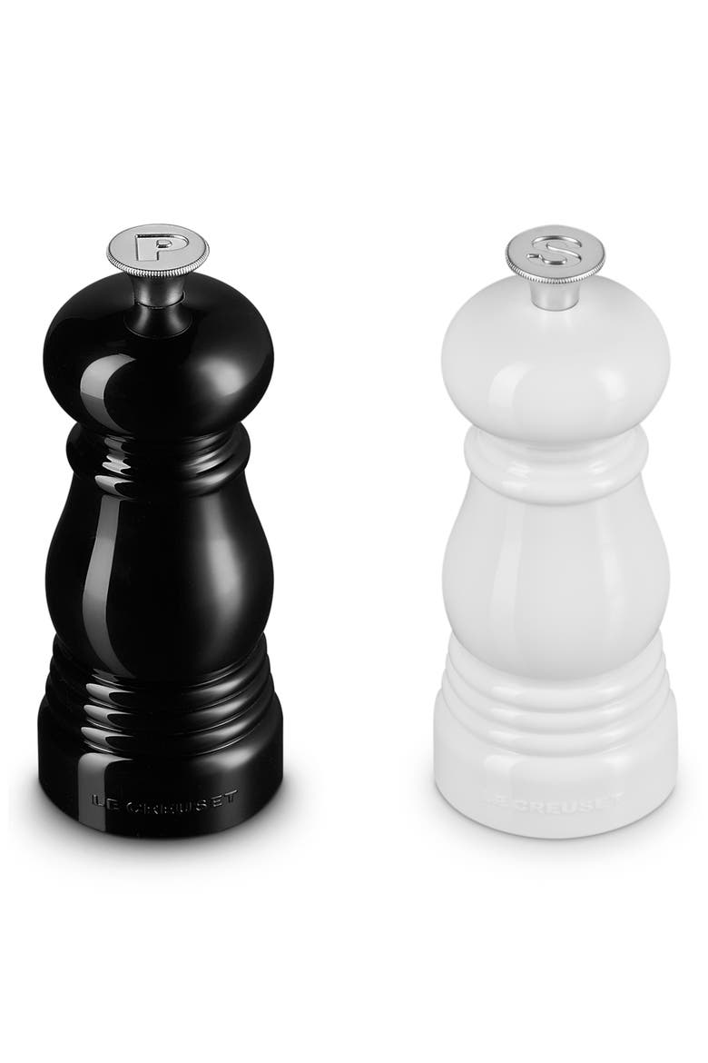 Classic Petite Salt & Pepper Mill Set, Main, color, BLACK AND WHITE