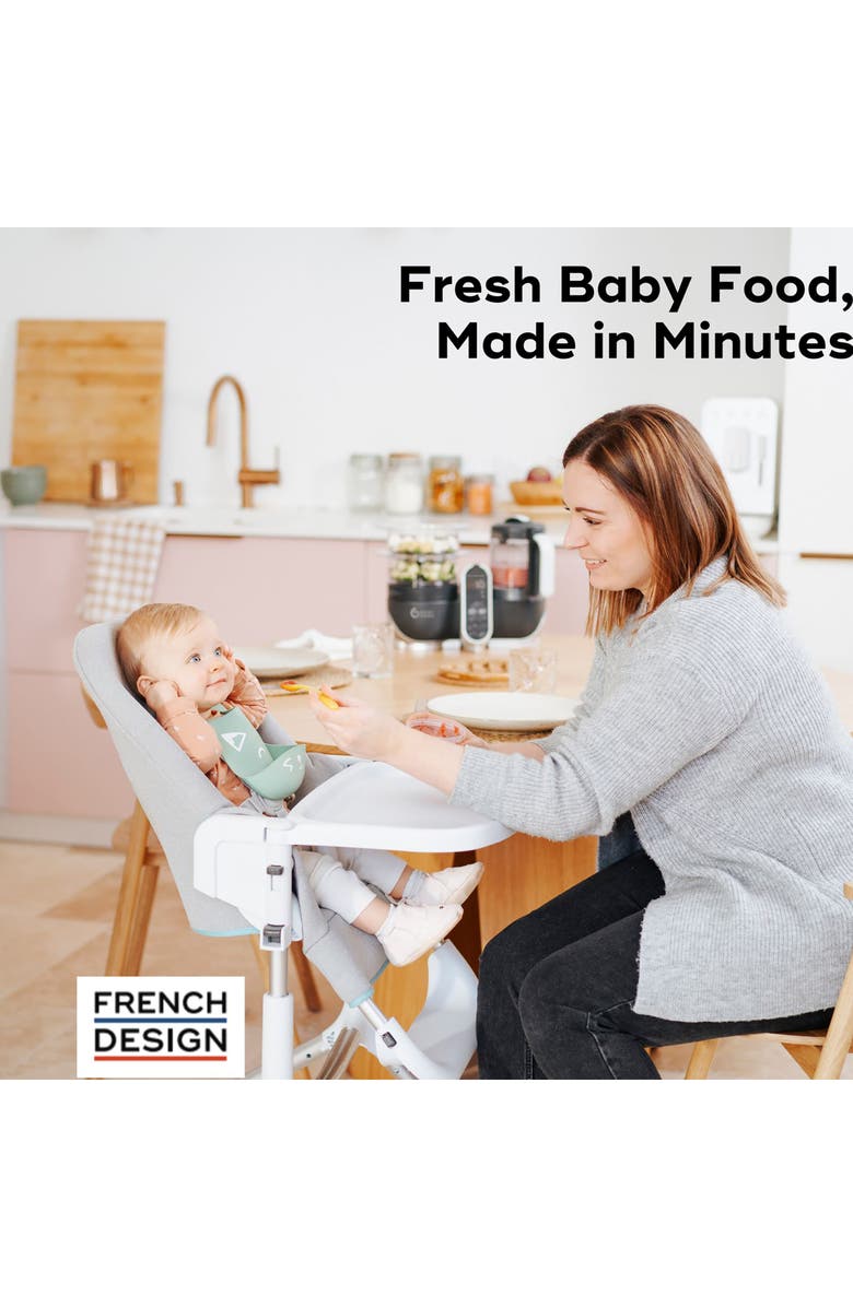 Babymoov Duo Meal Station Food Maker 6-in-1 Food Processor, Alternate, color, Industrial Grey