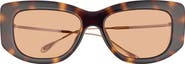 Gucci 55mm Square Sunglasses