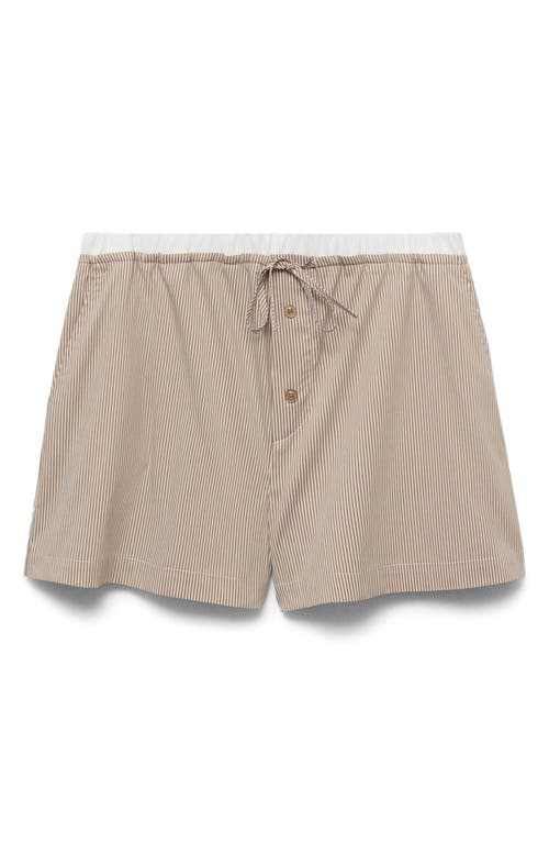 Mango Stripe Pajama Shorts