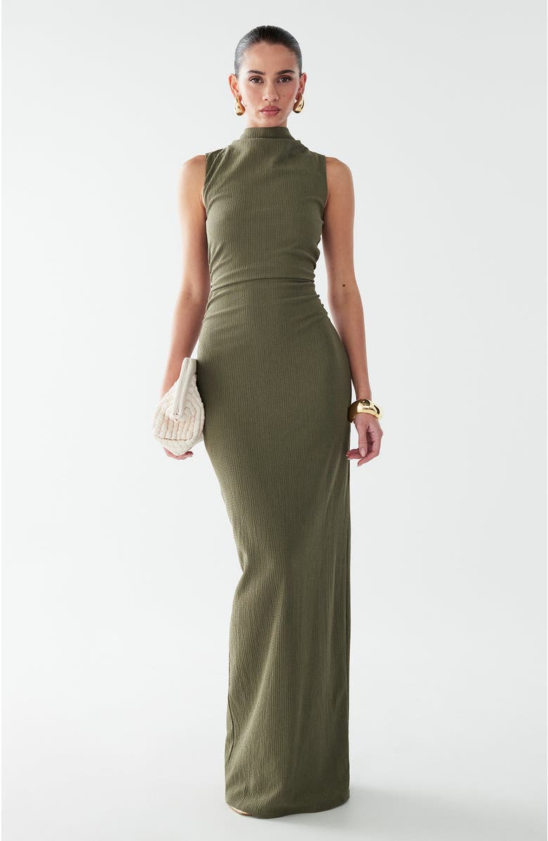 BWLDR Lana Maxi Dress, Main, color, Dark Olive