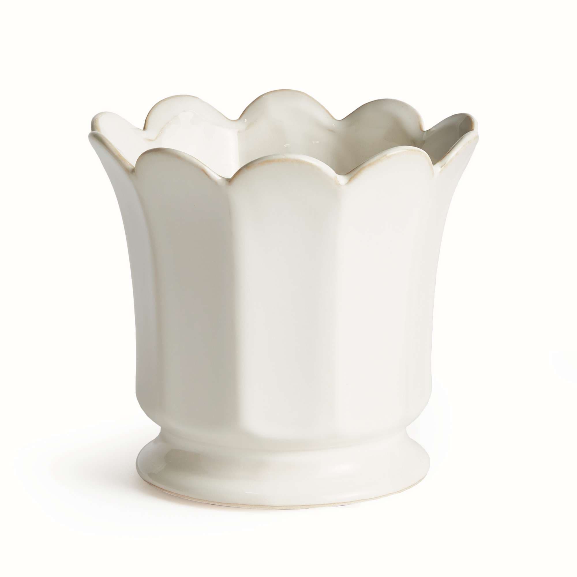 Napa Home & Garden Maline Footed  Pot In White
