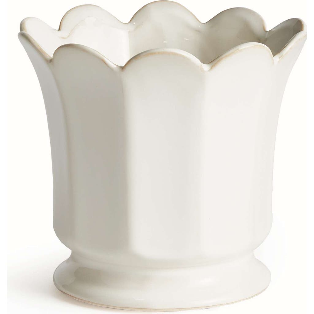 Napa Home & Garden Maline Footed Pot In White