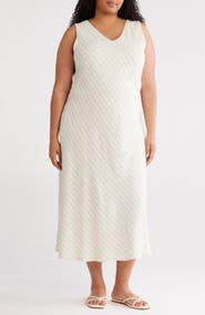 Renee C Stripe Midi Dress