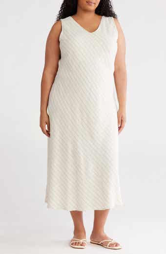 Renee C Stripe Midi Dress