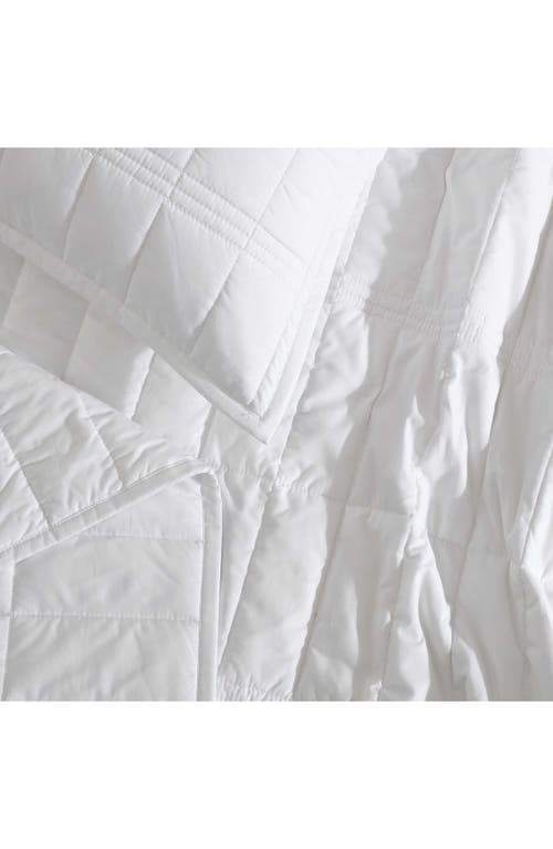 Calvin Klein Washed Percale Quilt & Shams Set In White