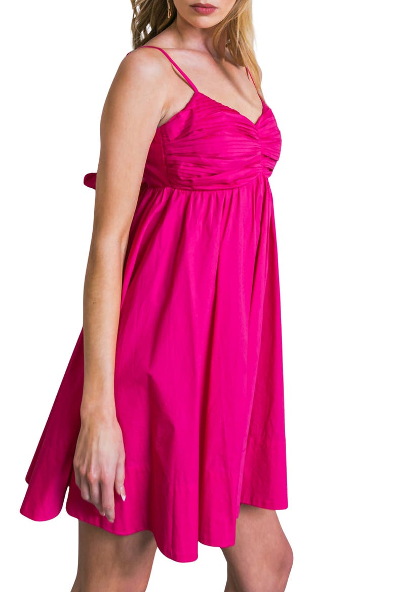 Sweetheart Neck Minidress, Alternate, color, FUCHSIA