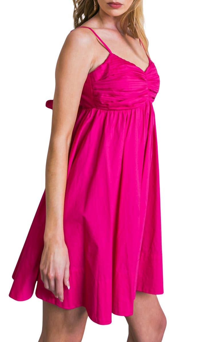 FLYING TOMATO Sweetheart Neck Minidress, Alternate, color, Fuchsia