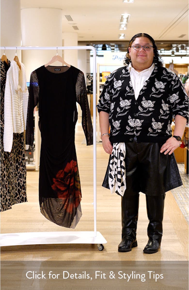 Raya Ruched Long Sleeve Maxi Dress, sales video thumbnail