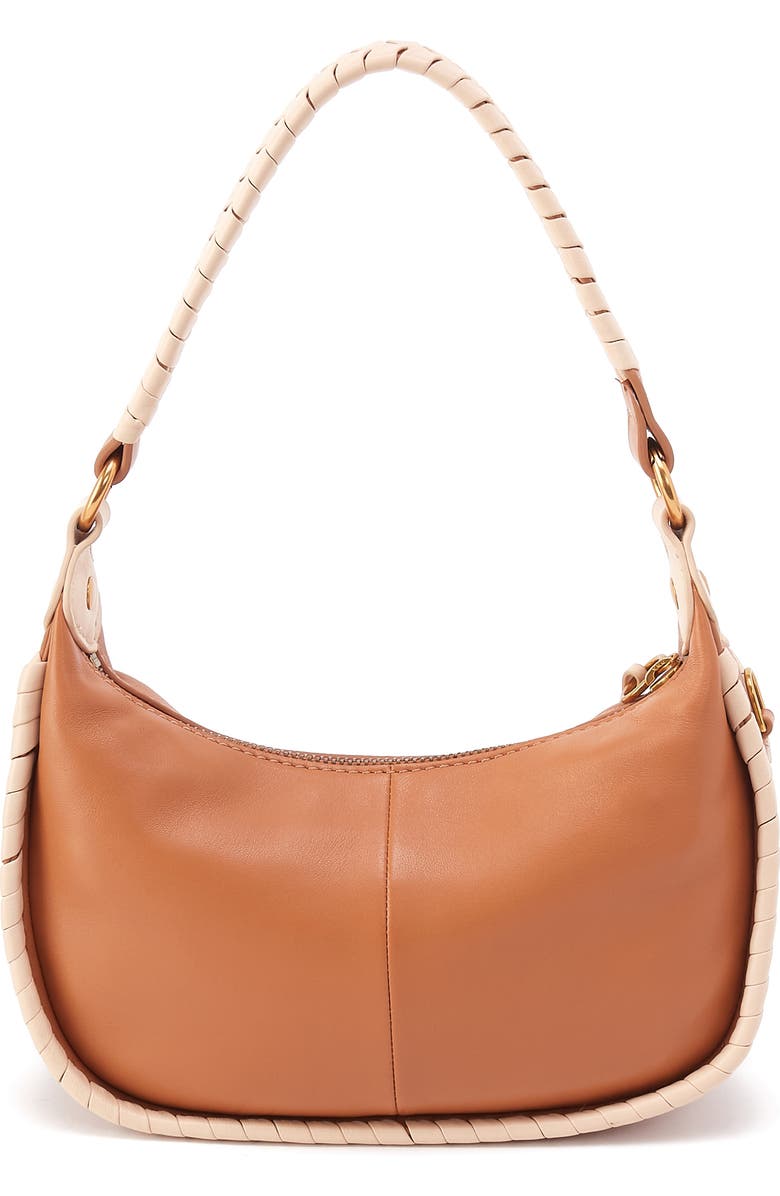 HOBO Small Mia Leather Crescent Hobo, Alternate, color, Warm Cashew