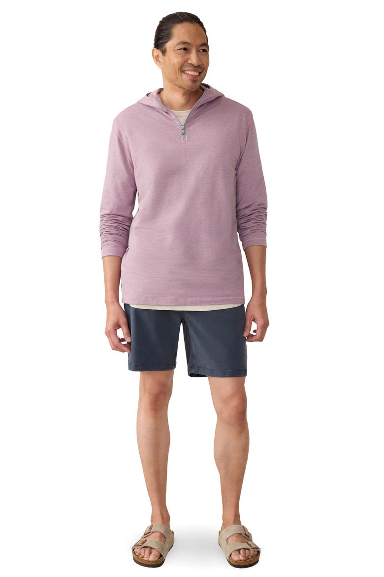 Movement Quarter Zip Hoodie, Alternate, color, ROSE CREEK STRIPE