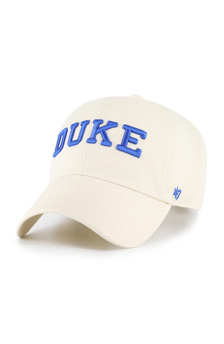 '47 Men's '47 Sand Duke Blue Devils Clean Up Adjustable Hat, Main, color,
