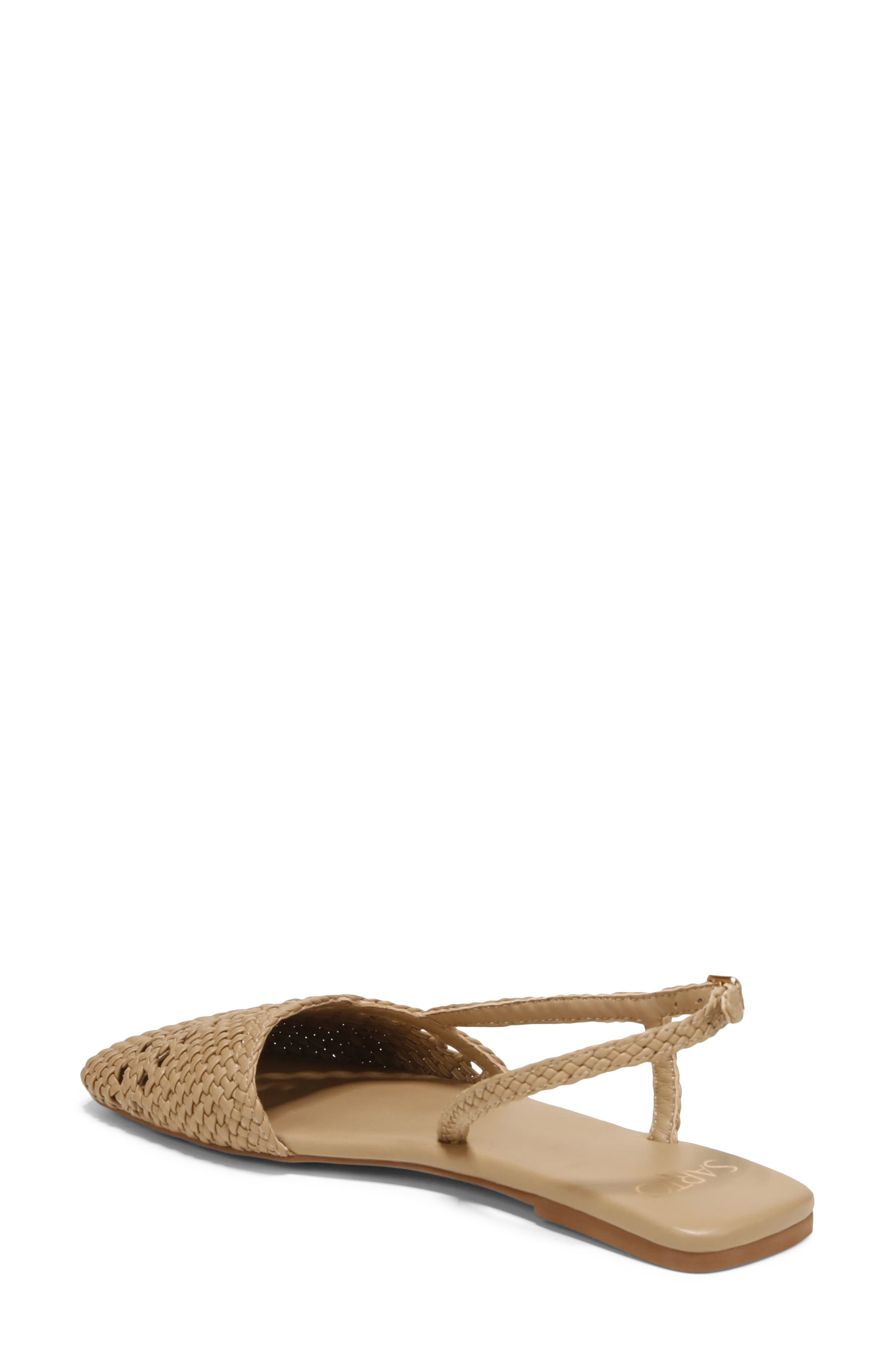 Ilona Slingback Flat, Alternate, color, WOODSMOKE