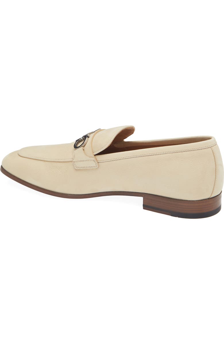FERRAGAMO Balty Double Gancio Bit Loafer, Alternate, color, Ecru New Biscotto