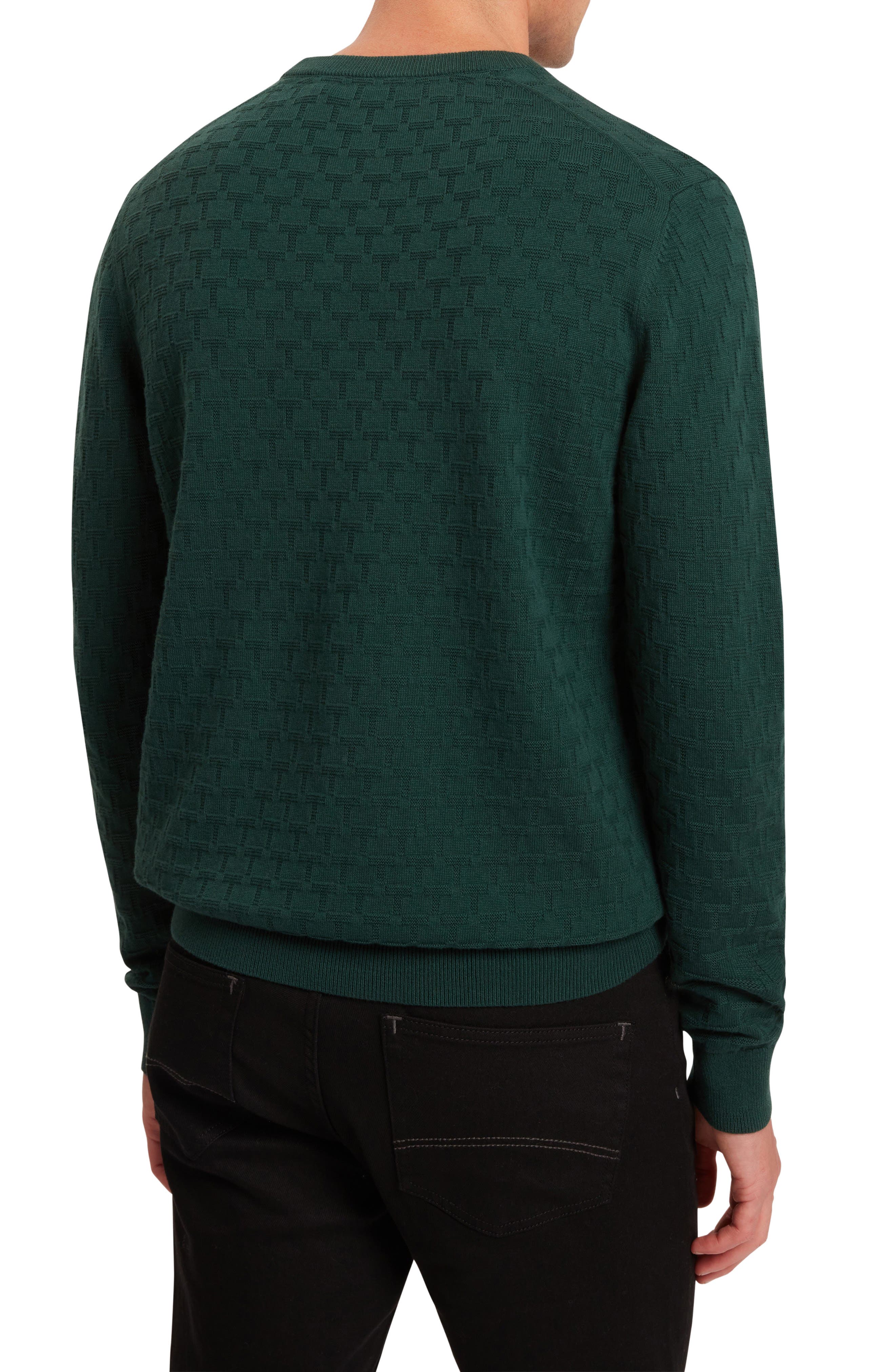 Sainsy Jacquard Cotton Blend Sweater - image 2