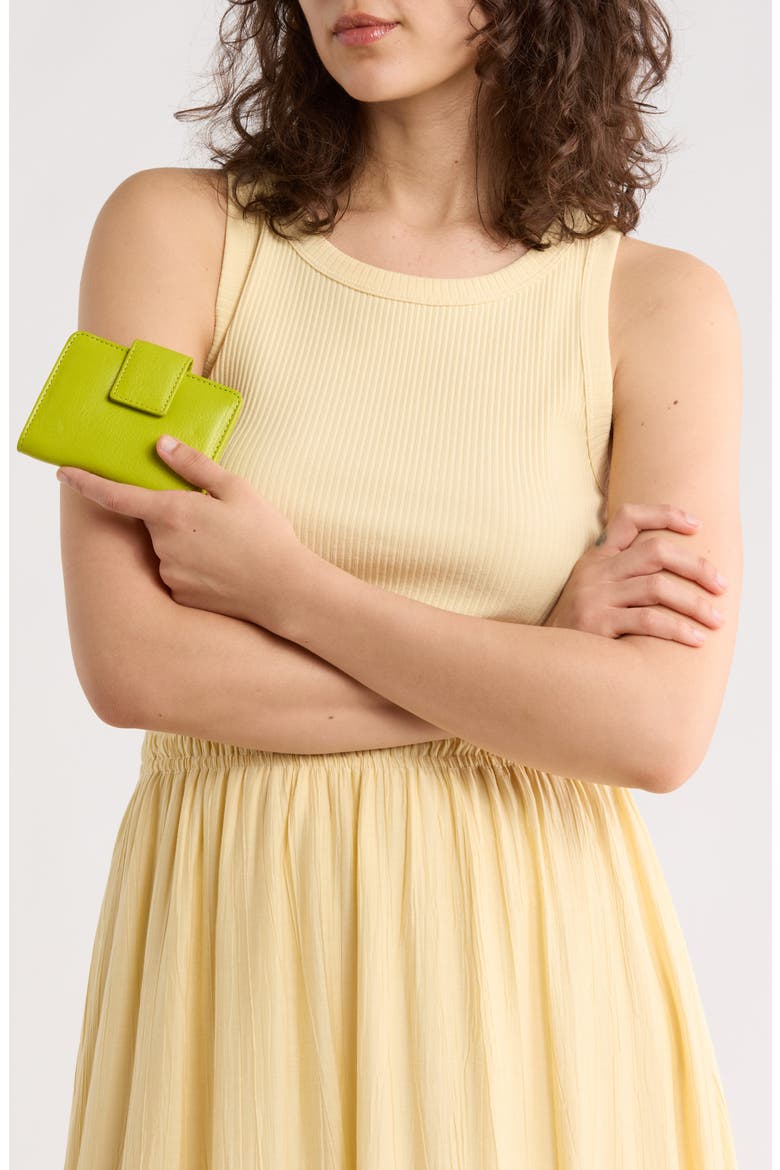Pixie Leather Card Case, Alternate, color, AVOCADO