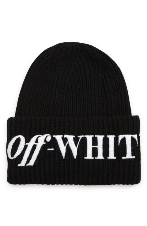 Logo Embroidered Wool Beanie
