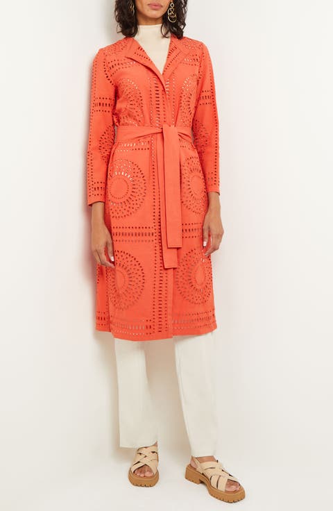 Eyelet Embroidery Topper Jacket