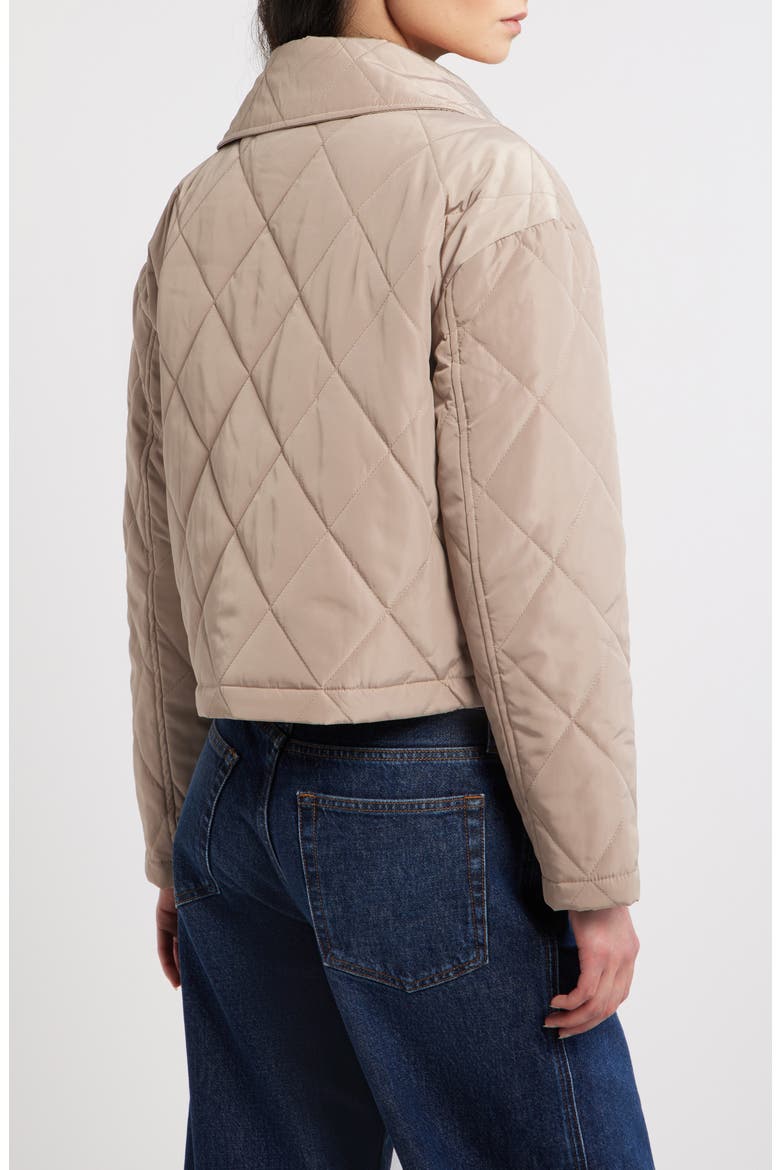Quilted Jacket, Alternate, color, TAUPE